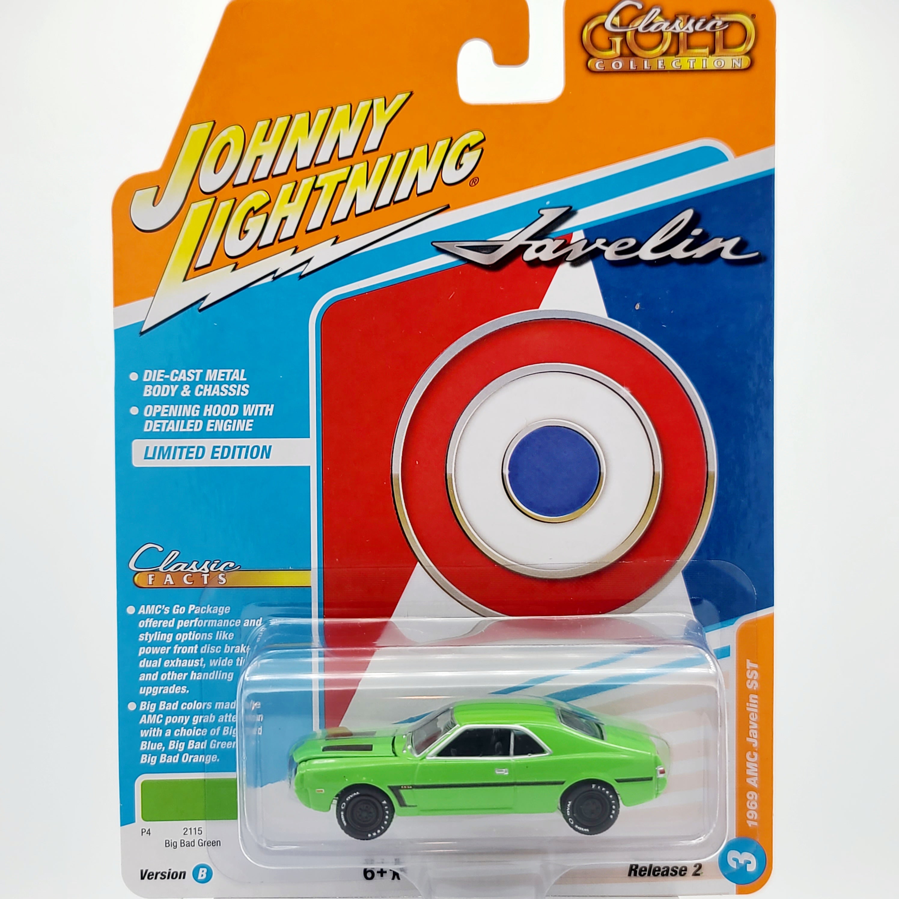 Johnny Lightning - 2025 Classic Gold Release 2 B - complete set of 6 - 1:64 scale